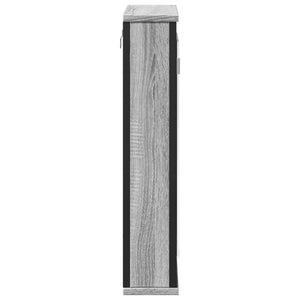 Καθρέφτης Μπάνιου Ντουλάπι Γκρι Sonoma 42x12x60 εκ Επεξ. Ξύλο - Pakobazaar