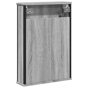 Καθρέφτης Μπάνιου Ντουλάπι Γκρι Sonoma 42x12x60 εκ Επεξ. Ξύλο - Pakobazaar