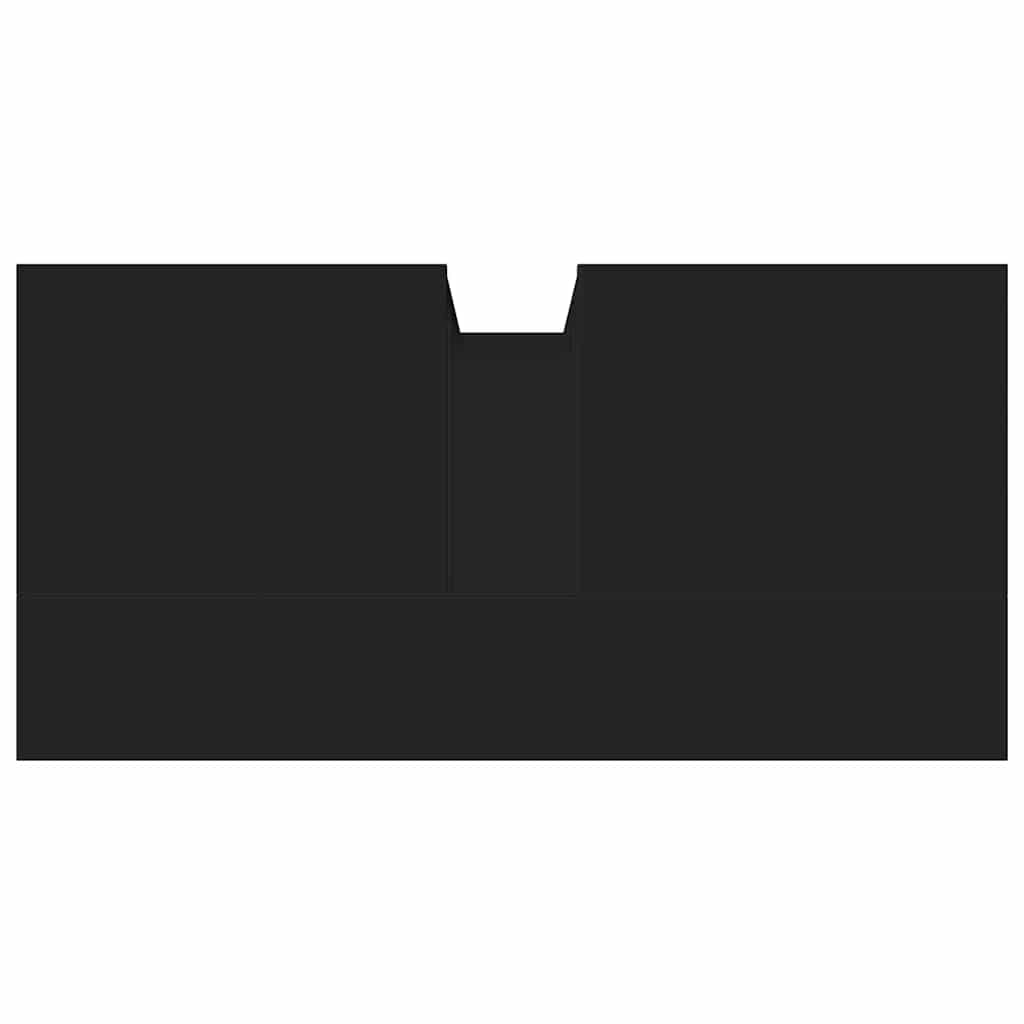 Ντουλάπι Νιπτήρα Μπάνιου Μαύρο 60x30x60 εκ. Επεξεργασμένο Ξύλο - Pakobazaar