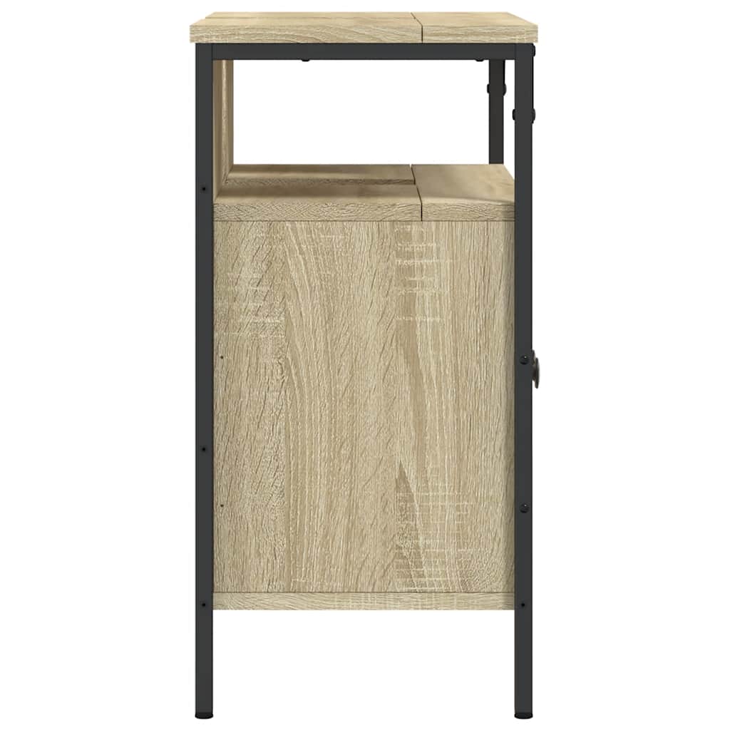Ντουλάπι Νιπτήρα Μπάνιου Sonoma Δρυς 60x30x60 εκ. Επεξ. Ξύλο