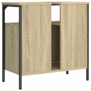Ντουλάπι Νιπτήρα Μπάνιου Sonoma Δρυς 60x30x60 εκ. Επεξ. Ξύλο