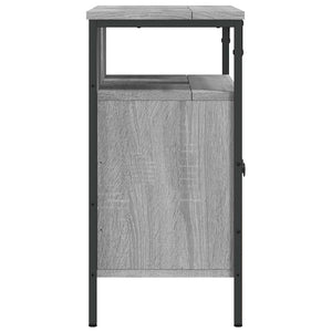 Ντουλάπι Νιπτήρα Μπάνιου Γκρι Sonoma 60x30x60 εκ. Επεξ. Ξύλο