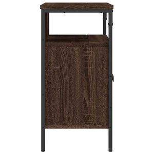 Ντουλάπι Νιπτήρα Μπάνιου Καφέ Δρυς 60x30x60 εκ. Επεξ. Ξύλο