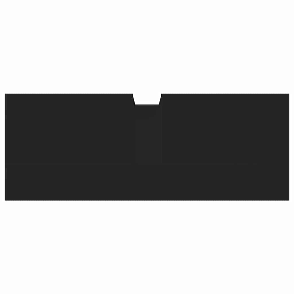 Ντουλάπι Νιπτήρα Μπάνιου Μαύρο 80x30x60 εκ. Επεξεργασμένο Ξύλο