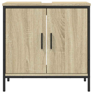 Ντουλάπι Νιπτήρα Μπάνιου Sonoma Δρυς 60x30x60 εκ. Επεξ. Ξύλο