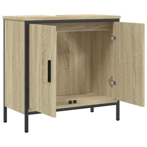 Ντουλάπι Νιπτήρα Μπάνιου Sonoma Δρυς 60x30x60 εκ. Επεξ. Ξύλο
