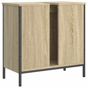 Ντουλάπι Νιπτήρα Μπάνιου Sonoma Δρυς 60x30x60 εκ. Επεξ. Ξύλο