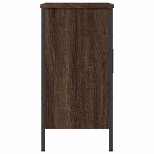 Ντουλάπι Νιπτήρα Μπάνιου Καφέ Δρυς 60x30x60 εκ. Επεξ. Ξύλο