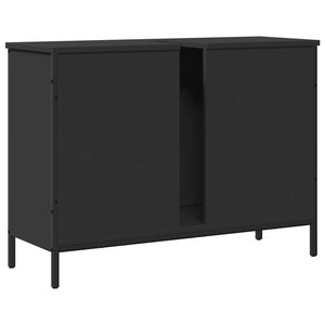 Ντουλάπι Νιπτήρα Μπάνιου Μαύρο 80x30x60 εκ. Επεξεργασμένο Ξύλο - Pakobazaar