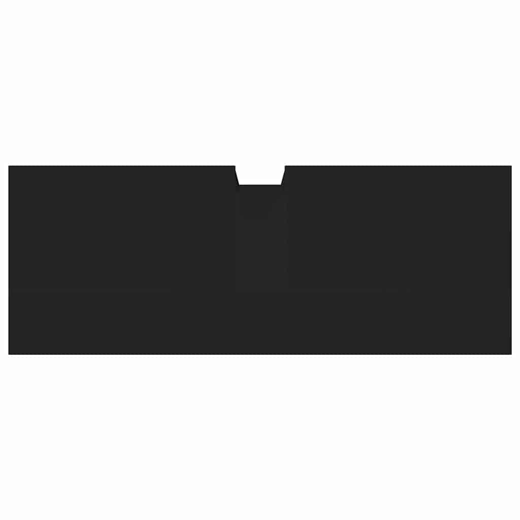 Ντουλάπι Νιπτήρα Μπάνιου Μαύρο 80x30x60 εκ. Επεξεργασμένο Ξύλο - Pakobazaar