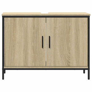 Ντουλάπι Νιπτήρα Μπάνιου Sonoma Δρυς 80x30x60 εκ. Επεξ. Ξύλο