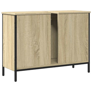 Ντουλάπι Νιπτήρα Μπάνιου Sonoma Δρυς 80x30x60 εκ. Επεξ. Ξύλο