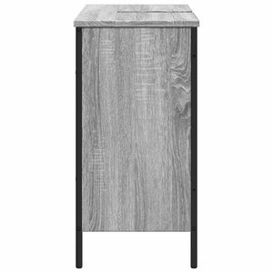 Ντουλάπι Νιπτήρα Μπάνιου Γκρι Sonoma 80x30x60 εκ. Επεξ. Ξύλο