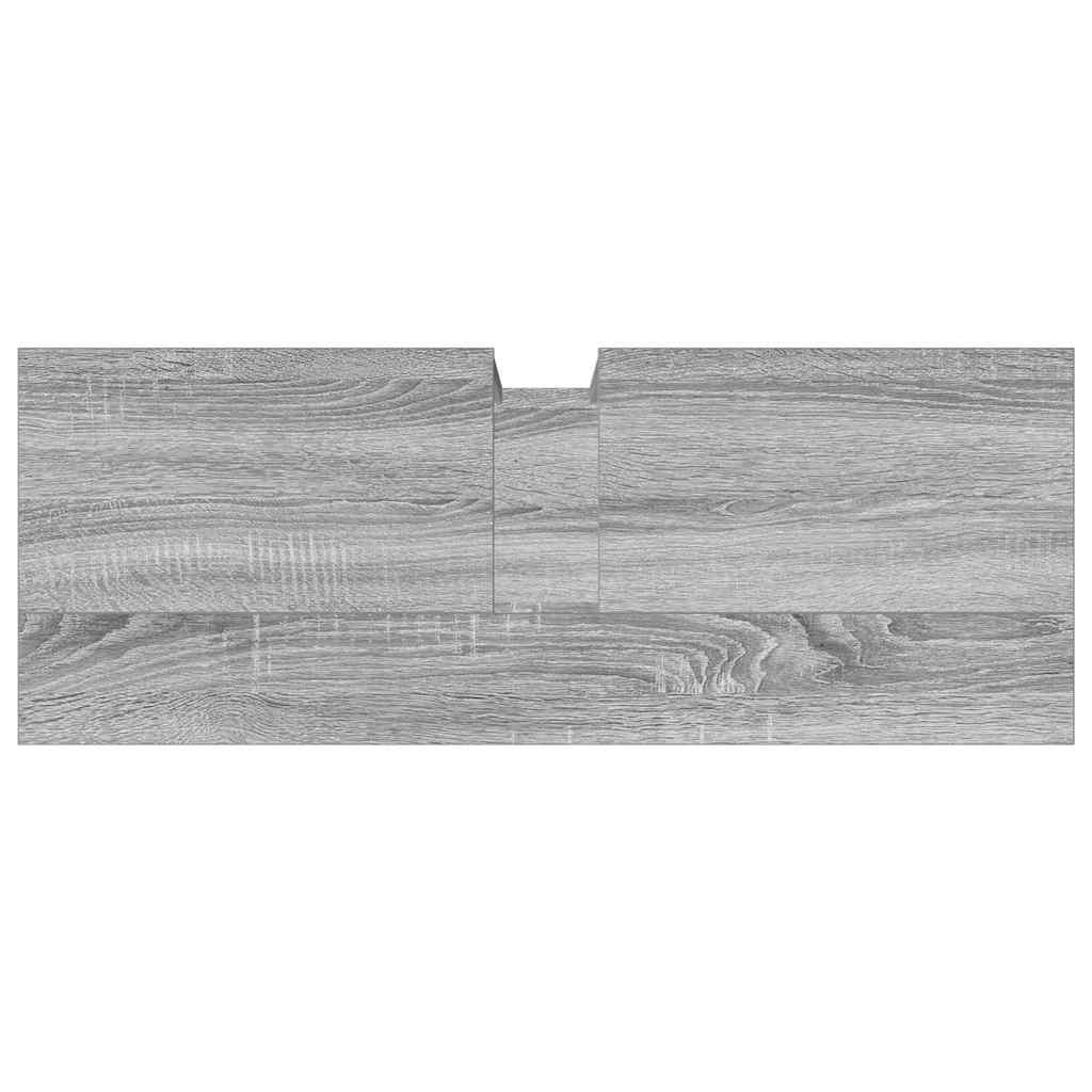 Ντουλάπι Νιπτήρα Μπάνιου Γκρι Sonoma 80x30x60 εκ. Επεξ. Ξύλο