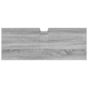 Ντουλάπι Νιπτήρα Μπάνιου Γκρι Sonoma 80x30x60 εκ. Επεξ. Ξύλο