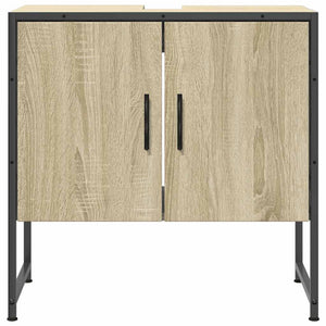 Ντουλάπι Νιπτήρα Μπάνιου Sonoma Δρυς 60x33x60 εκ. Επεξ. Ξύλο