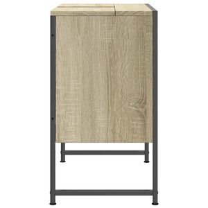 Ντουλάπι Νιπτήρα Μπάνιου Sonoma Δρυς 60x33x60 εκ. Επεξ. Ξύλο