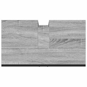 Ντουλάπι Νιπτήρα Μπάνιου Γκρι Sonoma 60x33x60 εκ. Επεξ. Ξύλο