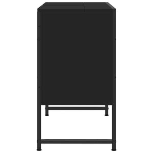 Ντουλάπι Μπάνιου Νιπτήρα Μαύρο 80 x 33 x 60 εκ. Επεξ. Ξύλο - Pakobazaar