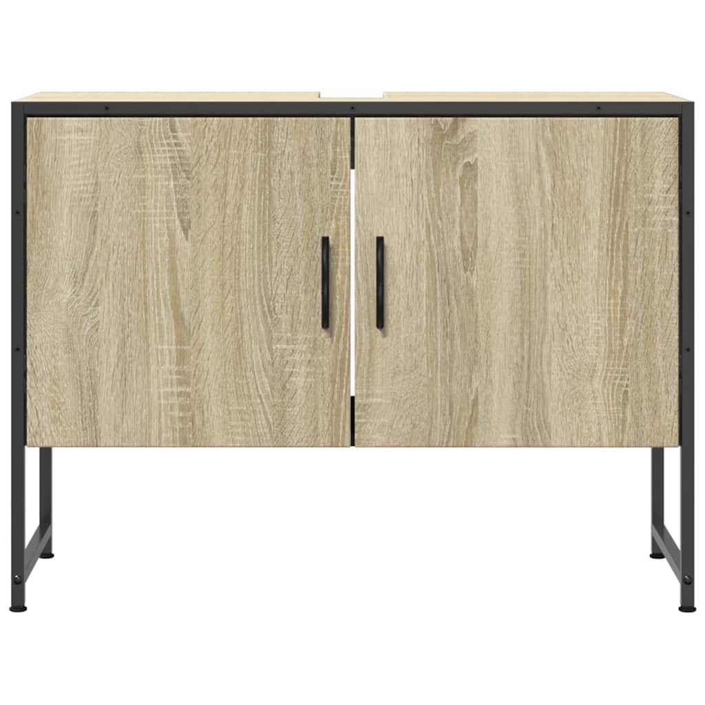 Ντουλάπι Μπάνιου Νιπτήρα Sonoma Δρυς 80 x 33 x 60εκ. Επεξ. Ξύλο