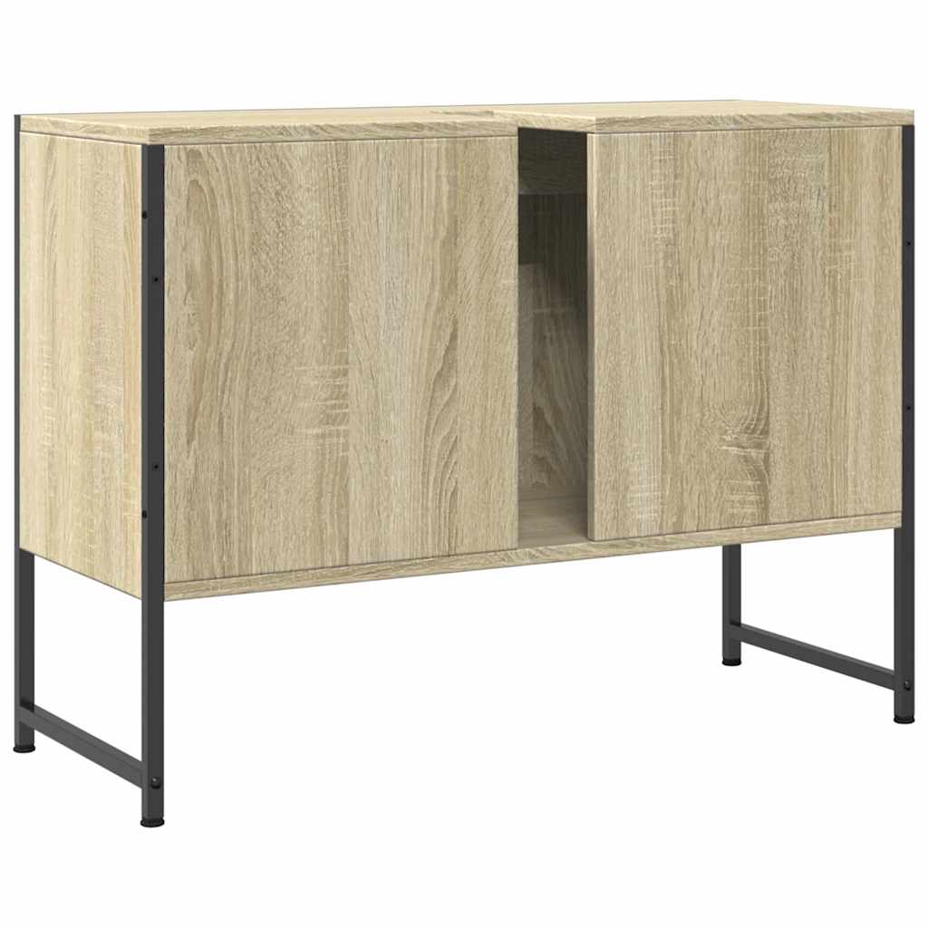 Ντουλάπι Μπάνιου Νιπτήρα Sonoma Δρυς 80 x 33 x 60εκ. Επεξ. Ξύλο