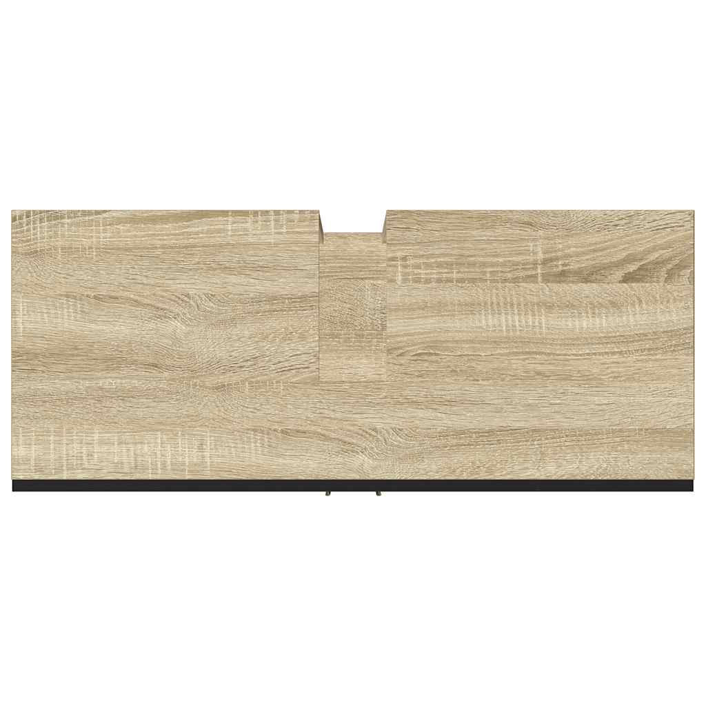 Ντουλάπι Μπάνιου Νιπτήρα Sonoma Δρυς 80 x 33 x 60εκ. Επεξ. Ξύλο