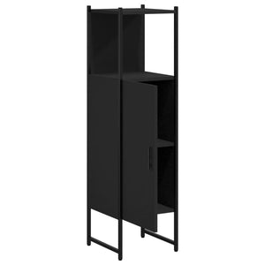 Ντουλάπι Μπάνιου Μαύρο 33 x 33 x 120,5 εκ. Επεξεργασμένο Ξύλο - Pakobazaar
