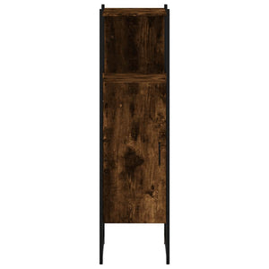 Ντουλάπι Μπάνιου Καπνιστή Δρυς 33x33x120,5 εκ. Επεξεργ. Ξύλο
