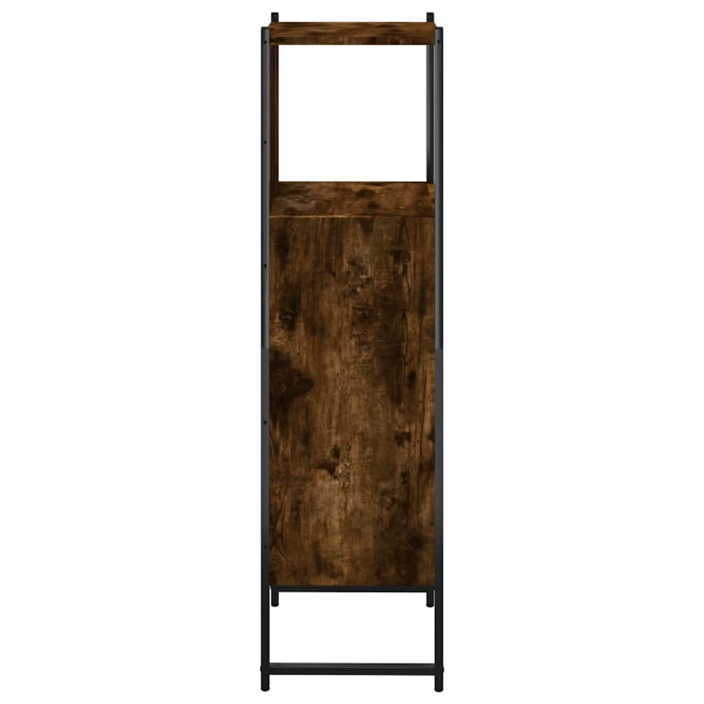 Ντουλάπι Μπάνιου Καπνιστή Δρυς 33x33x120,5 εκ. Επεξεργ. Ξύλο