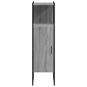 Ντουλάπι Μπάνιου Γκρι Sonoma 33x33x120,5 εκ. Επεξεργασμένο Ξύλο - Pakobazaar