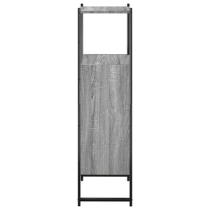 Ντουλάπι Μπάνιου Γκρι Sonoma 33x33x120,5 εκ. Επεξεργασμένο Ξύλο - Pakobazaar