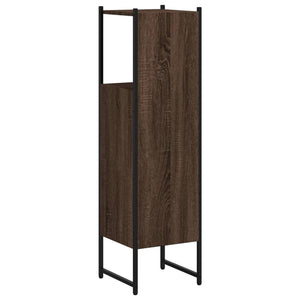 Ντουλάπι Μπάνιου Καφέ Δρυς 33x33x120,5 εκ. Επεξεργ. Ξύλο