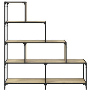 Βιβλιοθήκη Σκάλα 4 Ράφια Sonoma Δρυς 139x33,5x149 εκ Επεξ. Ξύλο - Pakobazaar