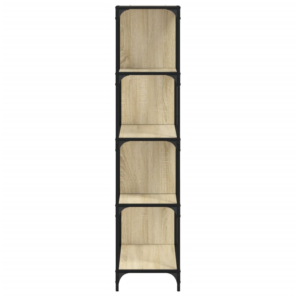 Βιβλιοθήκη Σκάλα 4 Ράφια Sonoma Δρυς 139x33,5x149 εκ Επεξ. Ξύλο