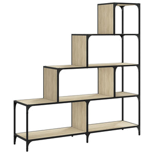 Βιβλιοθήκη Σκάλα 4 Ράφια Sonoma Δρυς 139x33,5x149 εκ Επεξ. Ξύλο - Pakobazaar