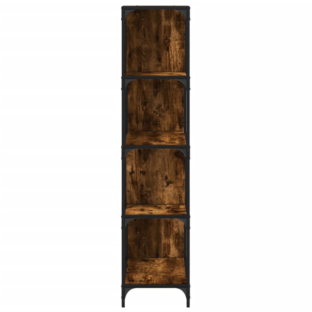 Βιβλιοθήκη Σκάλα 4 Ράφια Καπν. Δρυς 139x33,5x149 εκ. Επεξ. Ξύλο - Pakobazaar
