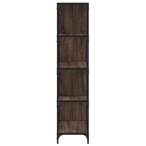 Βιβλιοθήκη Σκάλα 4 Ράφια Καφέ 139x33,5x149 εκ. Επεξ. Ξύλο
