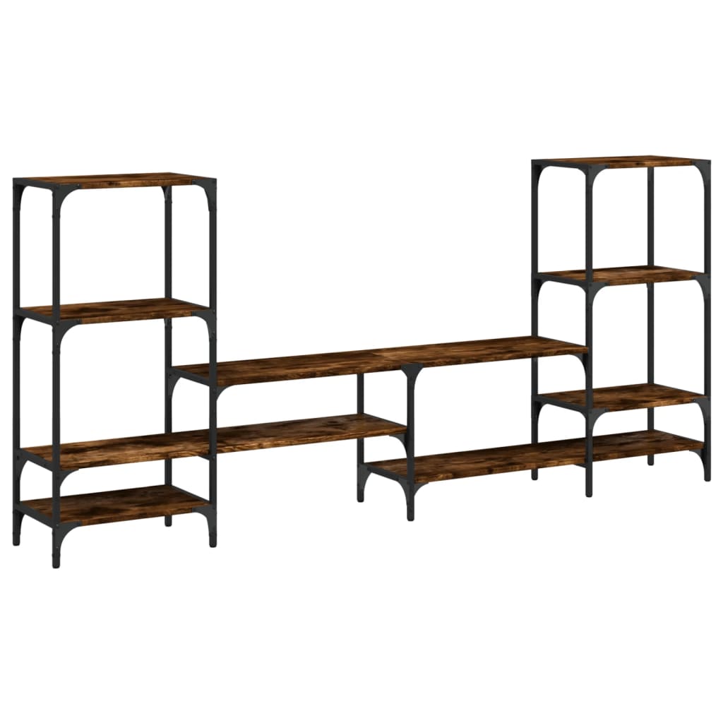 Έπιπλο Τηλεόρασης Καπνιστή Δρυς 206,5x28,5x95 εκ. Επεξ. Ξύλο