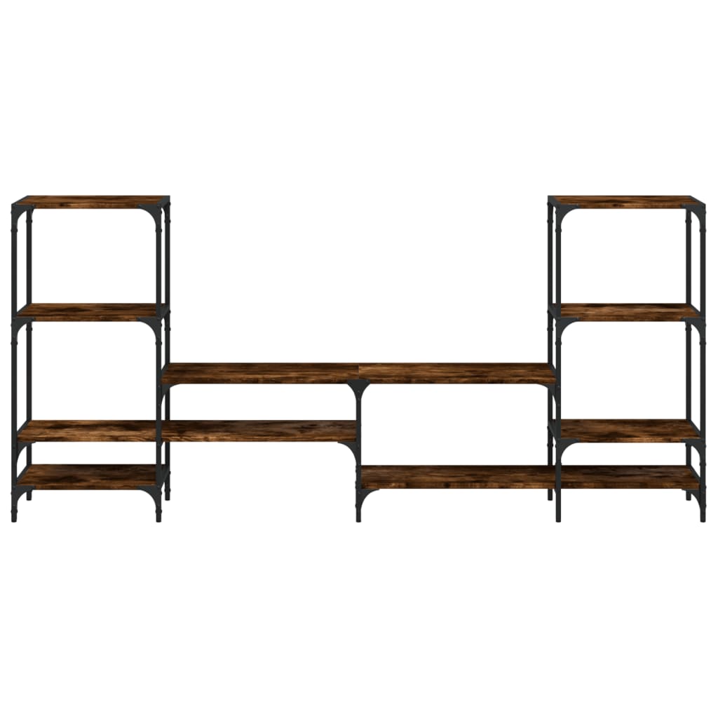 Έπιπλο Τηλεόρασης Καπνιστή Δρυς 206,5x28,5x95 εκ. Επεξ. Ξύλο