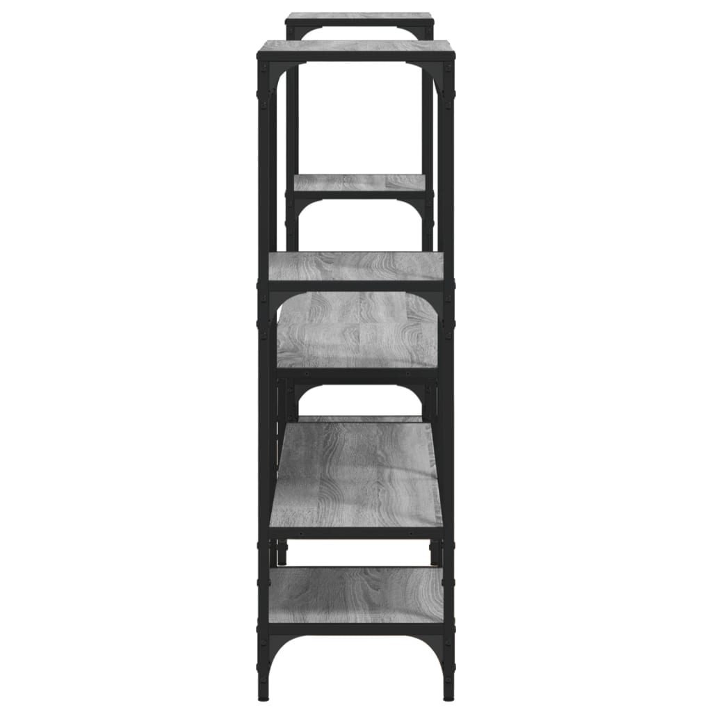 Έπιπλο Τηλεόρασης Γκρι Sonoma 206,5x28,5x95 εκ. από Επεξ. Ξύλο