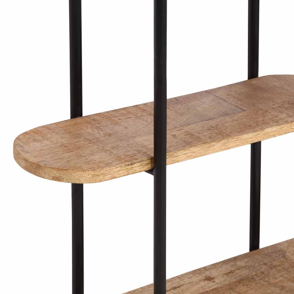 Ράφι Τοίχου 90x20x116,5 εκ. από Μασίφ Ακατέργαστο Ξύλο Μάνγκο - Pakobazaar
