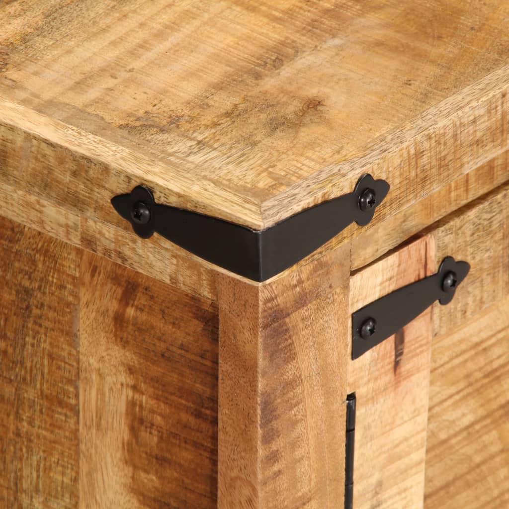 Έπιπλο Τηλεόρασης 110x35x45 εκ. Ακατέργαστο Μασίφ Ξύλο Μάνγκο