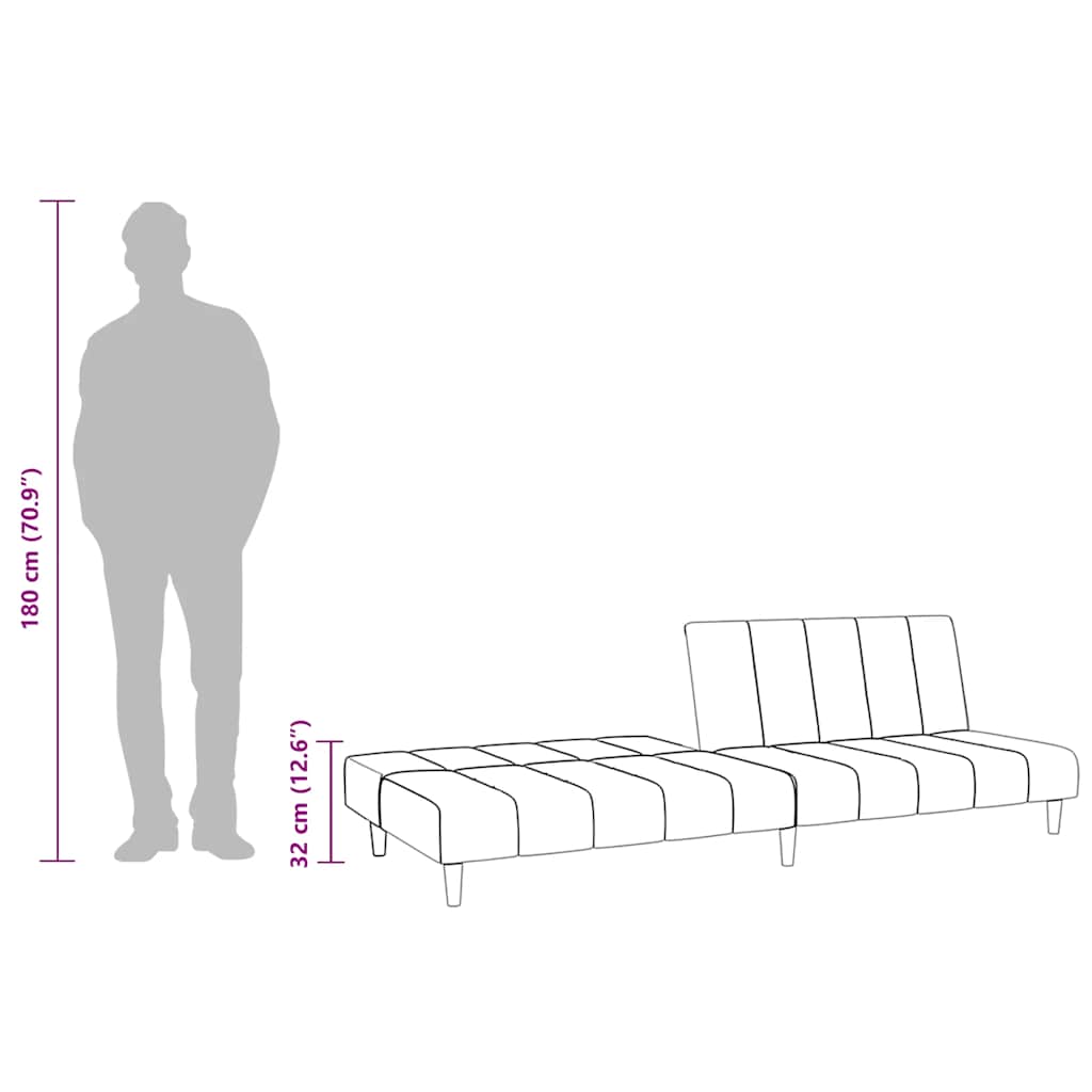 Καναπές Κρεβάτι Διθέσιος Κίτρινος Βελούδινος