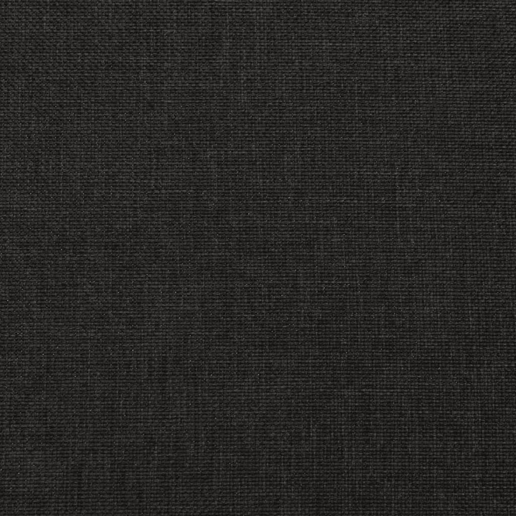 Καναπές Κρεβάτι Διθέσιος Μαύρος Υφασμάτινος με Δύο Μαξιλάρια