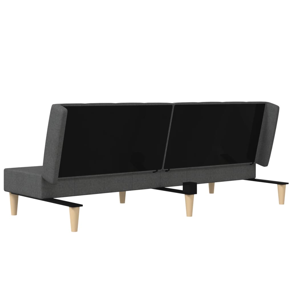 Καναπές Κρεβάτι Διθέσιος Σκούρο Γκρι Υφασμάτινος