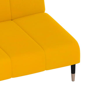 Καναπές Κρεβάτι Διθέσιος Κίτρινος Βελούδινος