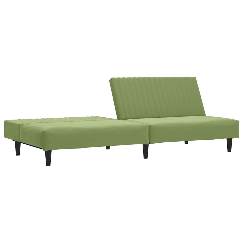 Καναπές Κρεβάτι Διθέσιος Ανοιχτό Πράσινο Βελούδινος