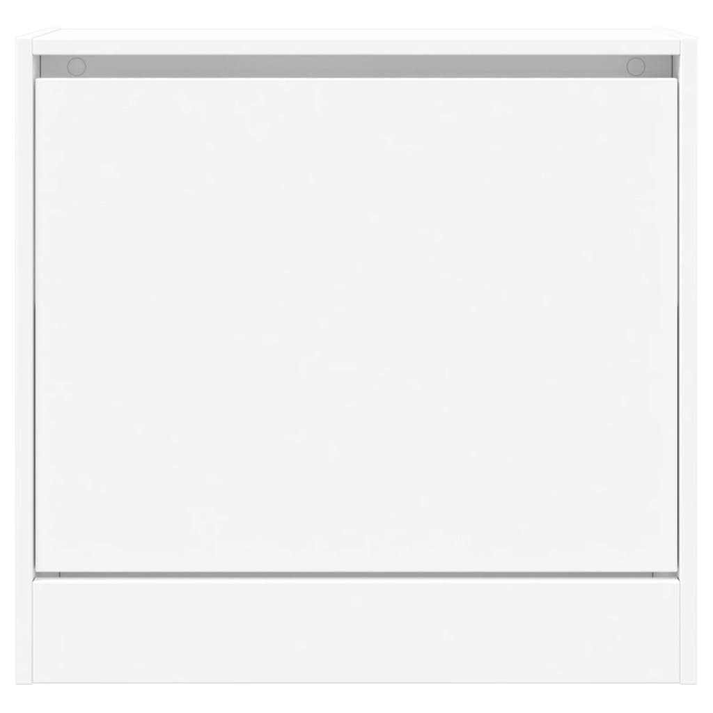 Παπουτσοθήκη Λευκή 60 x 21 x 57 εκ. από Επεξεργασμένο Ξύλο - Pakobazaar