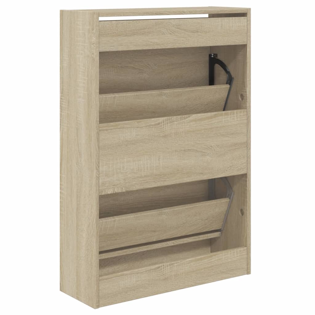 Παπουτσοθήκη Sonoma Δρυς 60x21x87,5 εκ. από Επεξεργασμένο Ξύλο