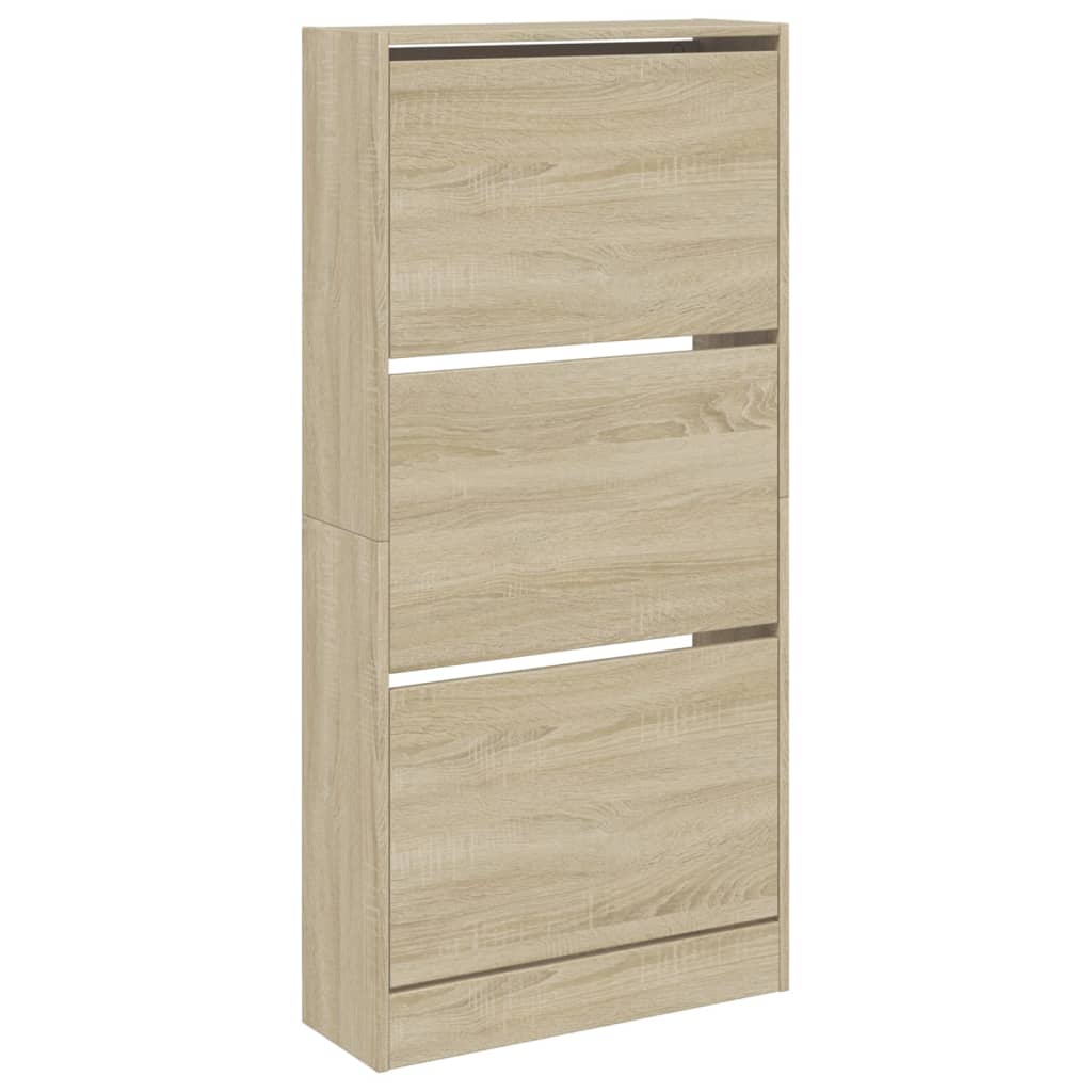 Παπουτσοθήκη Sonoma Δρυς 60x21x125,5 εκ. από Επεξεργασμένο Ξύλο